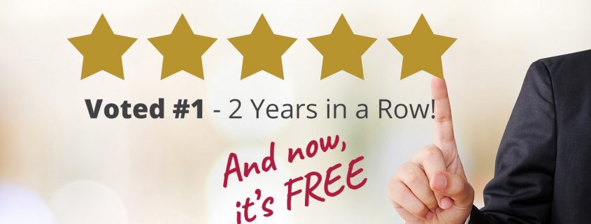 Voted #1 - 2 Years in a Row! And now, it's Free