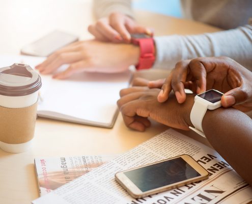 Apple Watch on wrist