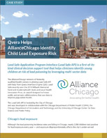 AllianceChicago Helps Identify Child Lead Exposure Risk