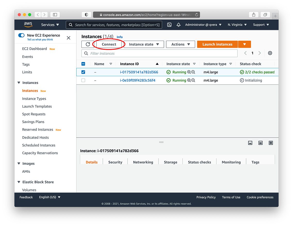 AWS EC2 - Initialization and Connection
